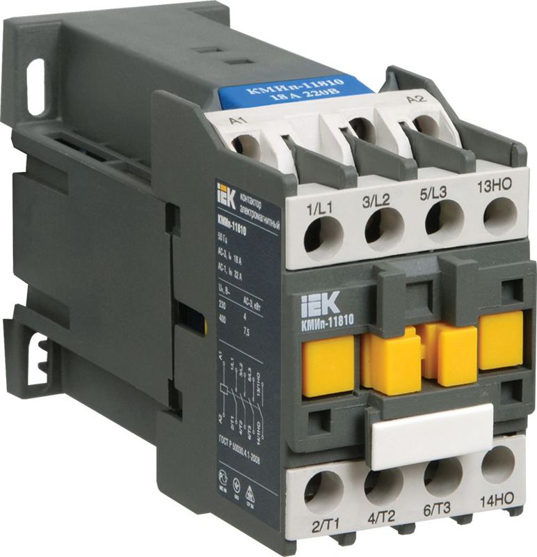 Контактор КМИп-10910 3п 9А 24В/АС3 1НО KARAT IEK KMD11-009-024-10