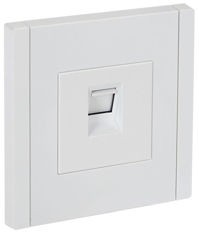 Розетка компьютерная RJ45 кат.5E FORTE&PIANO FP232 бел. IEK FP-K10-1-K01