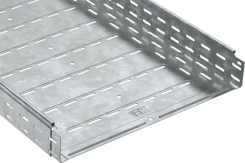 Лоток листовой перфорир. 400х80 L3000 сталь 1мм IEK CLP10-080-400-3