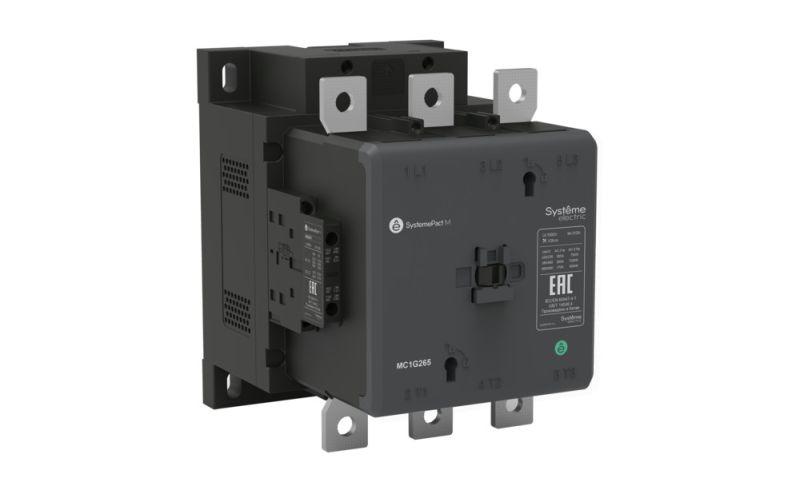 Контактор MC1G 3п 265А кат. 100-250В AC/DC 2НО+2НЗ SE MC1G265KUE