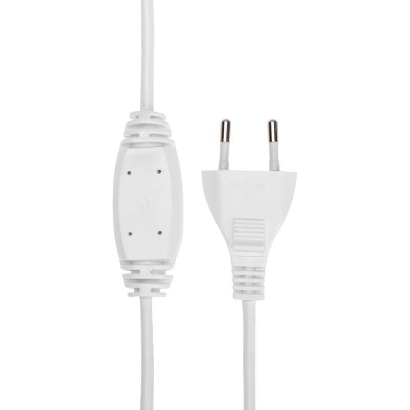 Гирлянда светодиодная "Айсикл" (бахрома) 25х0.6м 588LED тепл. бел. 11.9Вт 230В IP44 эффект мерцания провод прозр. Neon-Night 255-596