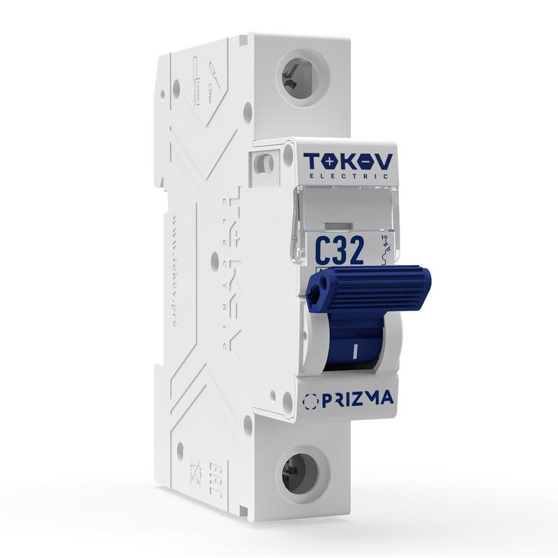 Выключатель автоматический модульный 1п C 32А 4.5кА PRIZMA TOKOV ELECTRIC TKE-PZ45-MCBI-1-32-C