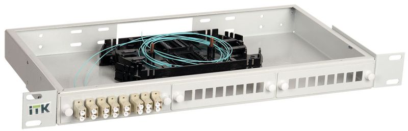 Кросс укомплектованный 1U LC (duplex) 4 порта (OM4) ITK FOBX24-1U-4LCUD04