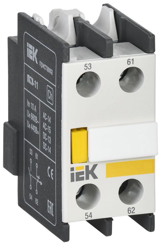 Приставка контактная ПКИ-20 доп. контакты 2НО KARAT IEK KPK10-20