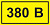 Символ "380В" 38х90 IEK YPC10-0380V-3-021