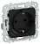 Розетка 1-м СП FLITE РСЮша11-1-ФлЧ 16А с USB A+A 3.1А с заземл. с защ. шторками безвинтовое крепление механизм черн. IEK FI-R14-16-1-U21-D31-K02