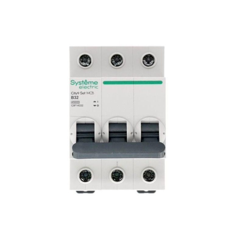 Выключатель автоматический модульный 3п B 32А 4.5кА City9 Set 400В SE C9F14332