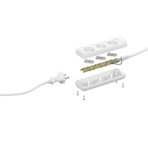 Удлинитель 3х3м без заземл. 10А IP20 U-3-3m-2х1 ПВС 2х1 Эра Б0028355 Удлинитель 3х3м без заземл. 10А IP20 U-3-3m-2х1 ПВС 2х1 Эра Б0028355