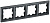 Рамка 4-м BRITE РУ-4-БрЧ черн. IEK BR-M42-K02