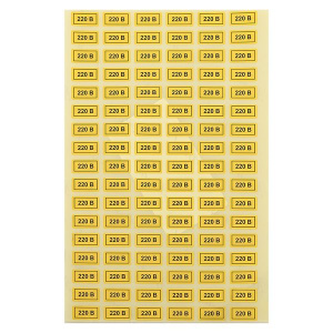 Наклейка "220В" 10х15мм EKF an-2-02