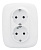 Розетка 2-м СП Valena Allure 16А IP20 250В 2х2P+E защ. шторки безвинт. клеммы с лицев. панелью бел. Leg 753726