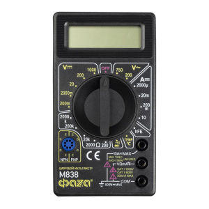 Мультиметр цифровой М838 ФАZА 5000452