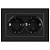 Розетка 2-м СП Accent 6-205-05 16А IP20 250В 2P+E Schuko AL/CU антрацит Intro Б0063494