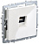 Розетка компьютерная СП RJ45 кат.6 BRITE РК11-БрБ механизм бел. IEK BR-K10-2-K01