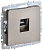Розетка компьютерная СП RJ45 кат.5E BRITE РК10-БрШ механизм шампань IEK BR-K10-1-K37