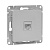 Розетка компьютерная 1-м СП Эпика RJ45 кат.5 механизм алюм. EKF UP1-SOA-RJ45-5