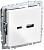 Розетка BRITE USB A+C 18Вт РЮ11-1-БрБ механизм бел. IEK BR-U22-018-K01