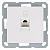 Розетка компьютерная 1-м RJ45 IP20 кат. 5E механизм бел. глянцевый Jasmart G6105W