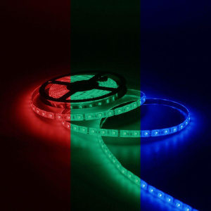 Лента светодиодная Black 5050/30-SMD 7.2Вт/м RGB IP20 330лм/м 12В (блист.5м) GAUSS 312000407