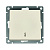 Переключатель проходной 1-кл. СП Афина 10А IP20 механизм сл. кость (ivory) Universal A0025-I
