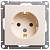 Розетка 1-м СП W59 16А IP20 с заземл. без защ. шторок механизм сл. кость SE RS16-154-2-86