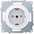 Розетка 1-м СП Florence 16А IP20 с заземл. защ. шторки винтов. клеммы механизм бел. (1E10101300) OneKeyElectro 2172764