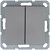 Выключатель 2-кл. 10А IP20 механизм алюм. Jasmart G3023S