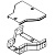 Переходник для лотка RRC 300/150 H50 гор. оцинк. DKC 36313HDZ