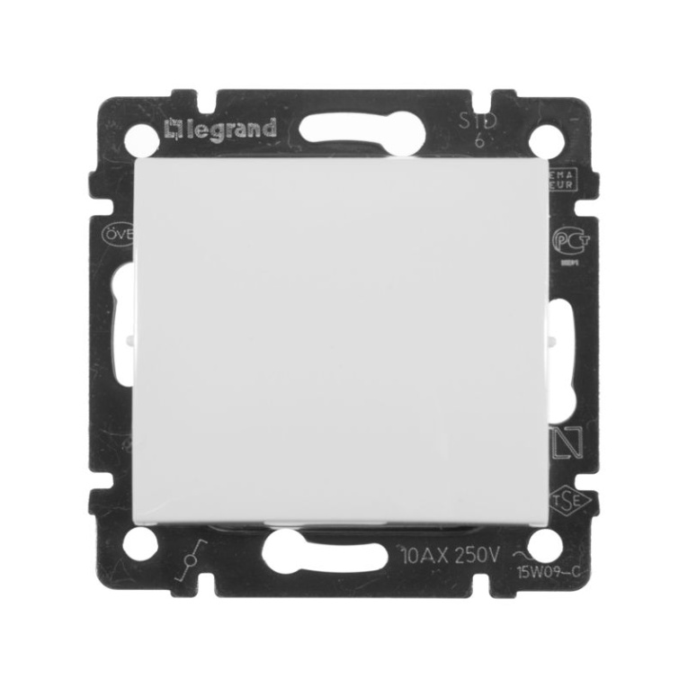Переключатель проходной 1-кл. СП Valena 10А IP31 250В механизм бел. IEK 774406