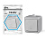 Кнопка звонка ОП Dita IP54 10А 250В сер. TOKOV ELECTRIC TKL-DT-DB-C06-IP54