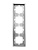 Рамка 4-мест. горизонт. ZIMA сер. матов. LEZARD 704-7400-149