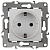 Розетка 1-м СП Эра12 12-2011-01 16А IP20 16AX 250В 2P+E Schuko без монтаж. лапок винт бел. Эра Б0029234