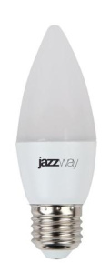 Лампа светодиодная PLED-SP 7Вт C37 свеча 5000К холод. бел. E27 560лм 230В JazzWay 1027849-2 Лампа светодиодная PLED-SP 7Вт C37 свеча 5000К холод. бел. E27 560лм 230В JazzWay 1027849-2