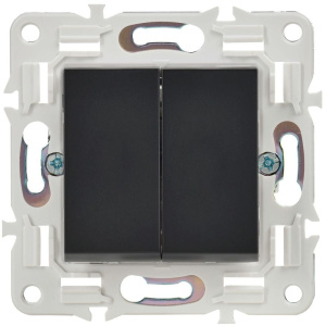 Выключатель проходной 2-кл. SKANDY 10А SK-V05Bl черн. IEK SK-V22-0-10-K02 Выключатель проходной 2-кл. SKANDY 10А SK-V05Bl черн. IEK SK-V22-0-10-K02