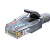 Патч-корд кат.5E UTP 4х2 26AWG (7х0.16мм) Cu LSZH 0.3м сер. SUPRLAN 10-0140