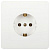 Розетка 1-м СП Style 7-202-01 16А 250В IP20 2P+E Schuko с заземл. бел. Intro Б0060619