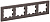Рамка 4-м BRITE РУ-4-2-БрТБ стекло темн. бронза IEK BR-M42-G-K45