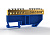 Шина нулевая на DIN-изоляторе 8х12мм 12 отвер. латунь TOKOV ELECTRIC TKE-BCB-812-12-DIN/N