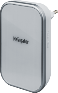 Звонок электрический NDB-D-AC03-1V1-WH NAVIGATOR 80506