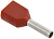 Наконечник НШВИ(2) 0.75-8 темн. красн. (уп.100шт) IEK UTE10-D75-100
