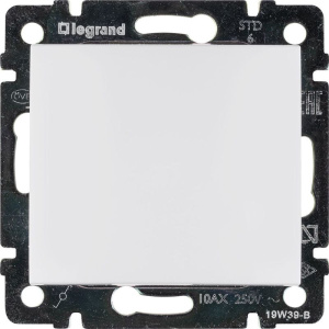 Переключатель проходной 1-кл. СП Valena 10А IP31 250В механизм бел. IEK 774406