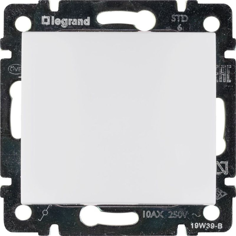 Переключатель проходной 1-кл. СП Valena 10А IP31 250В механизм бел. IEK 774406