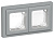 Рамка 2-м СП FLITE Рпро-2-55-ФлС IP55 сер. IEK FI-M20-32-55-K03