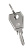 Ключ для пластикового замка к ЩРН (арт. lock-shrn-ip31) PROxima EKF key-4