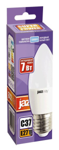 Лампа светодиодная PLED-SP 7Вт C37 свеча 5000К холод. бел. E27 560лм 230В JazzWay 1027849-2 Лампа светодиодная PLED-SP 7Вт C37 свеча 5000К холод. бел. E27 560лм 230В JazzWay 1027849-2