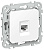 Розетка компьютерная СП FLITE РК6-1-0-ФлБ RJ45 кат.6 UTP механизм бел. IEK FI-K12-2-K01