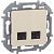 Розетка компьютерная 2-м Inspiria RJ45 кат.6 UTP механизм сл. кость IEK 673841