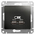 Розетка USB 2-м СП Glossa тип A+A 5В/2100мА 2х5В/1050мА механизм антрацит SE GSL000733