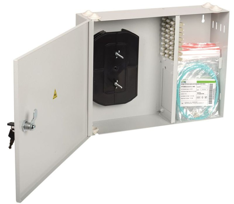 Кросс укомплектованный настенный SC (duplex) 12 портов (OM2) ITK FOBX24-N-12SCUD50