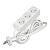 Удлинитель 3х1.5м без заземл. 10А IP20 2.2кВт ПВС 2х0.75 бел. DOMTOK 2370